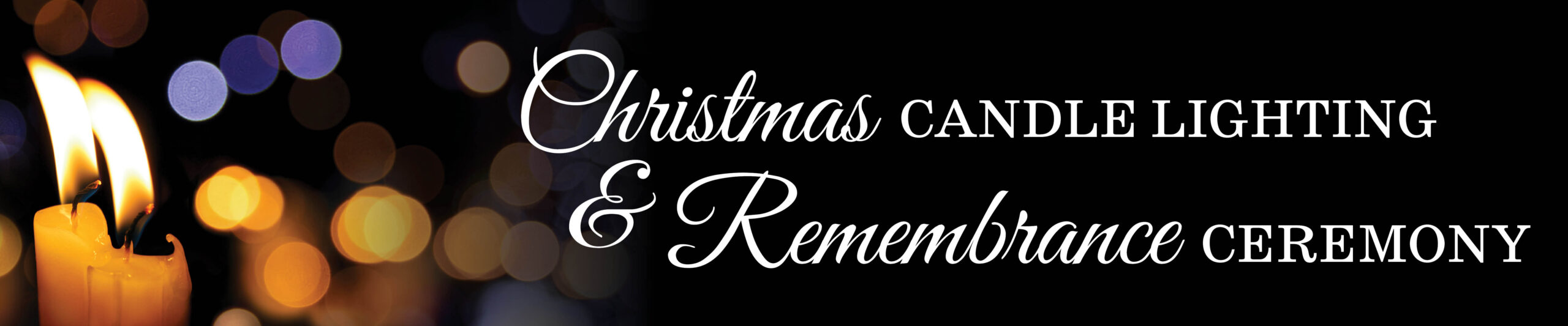 CLE and COL Christmas Candle Lighting Banner